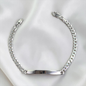 PULSERA CUBANA PLACA