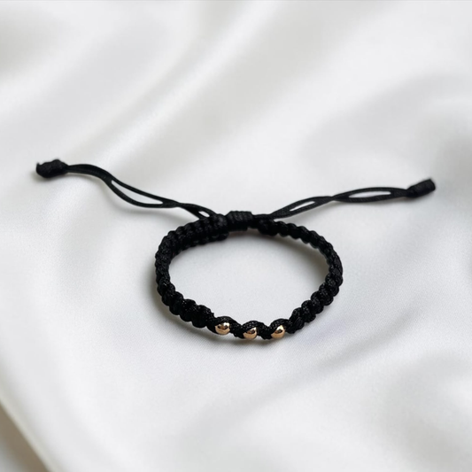 PULSERA BEBÉ ORO LAMINADO 18K TEJIDA