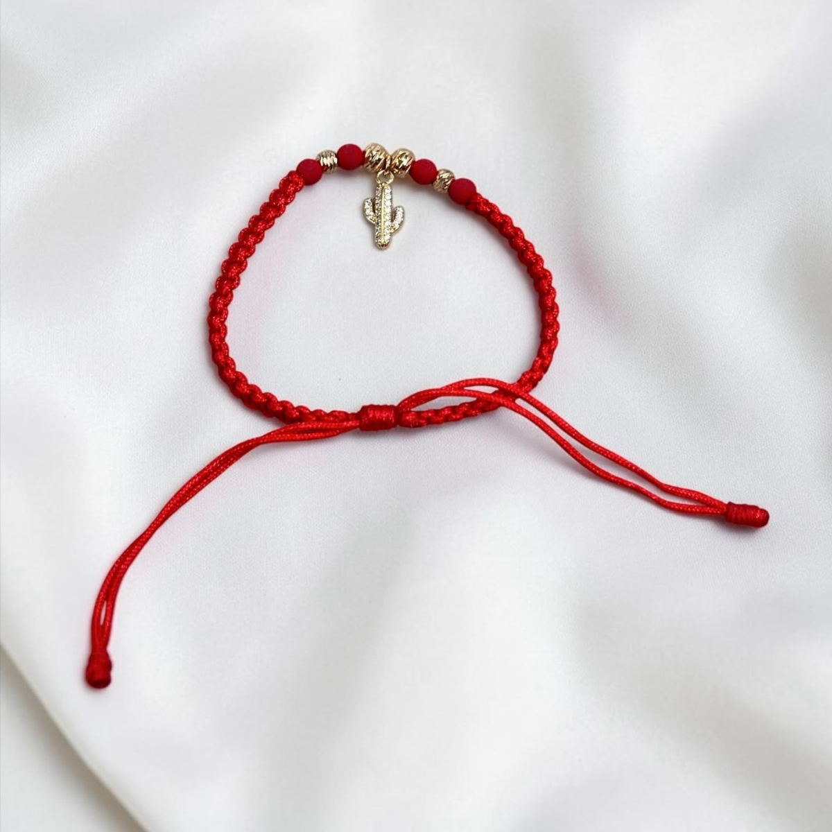 PULSERA ORO LAMINADO 18K CACTUS TEJIDA