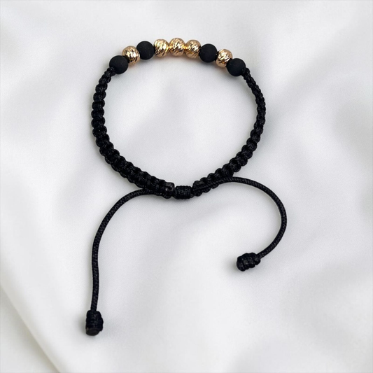 PULSERA ORO LAMINADO 18K TEJIDA