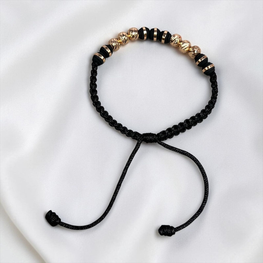 PULSERA ORO LAMINADO 18K TEJIDA