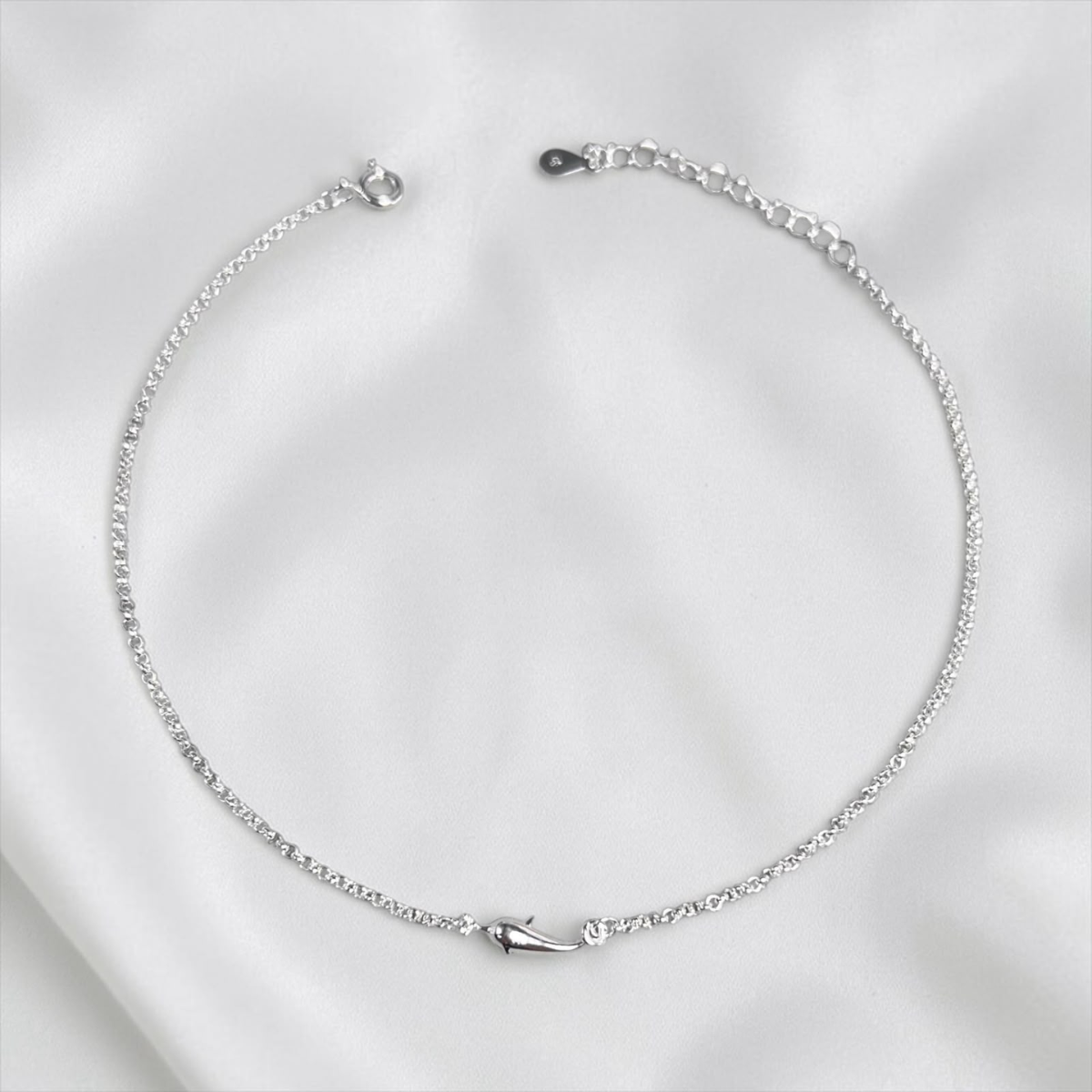 TOBILLERA PLATA CIRCONES TAILANDES