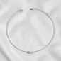 TOBILLERA PLATA CIRCONES TAILANDES