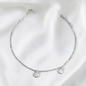 TOBILLERA PLATA CIRCONES TAILANDES