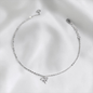 TOBILLERA PLATA CIRCONES TAILANDES