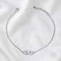 TOBILLERA PLATA CIRCONES TAILANDES